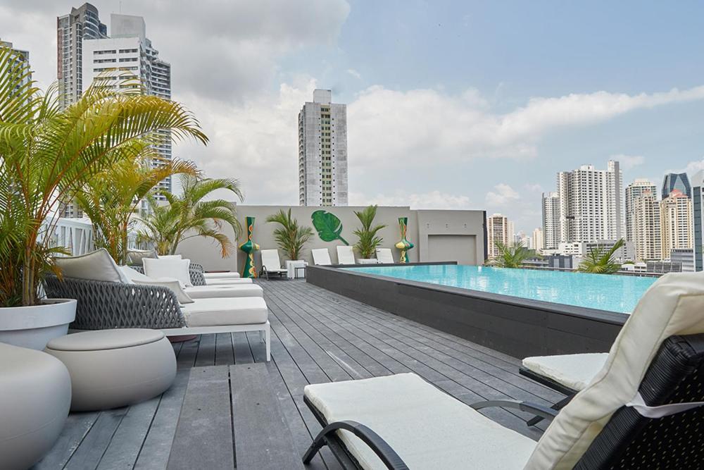 Gran Evenia Panamá Hotel Cidade do Panamá Exterior foto Rooftop pool at the hotel